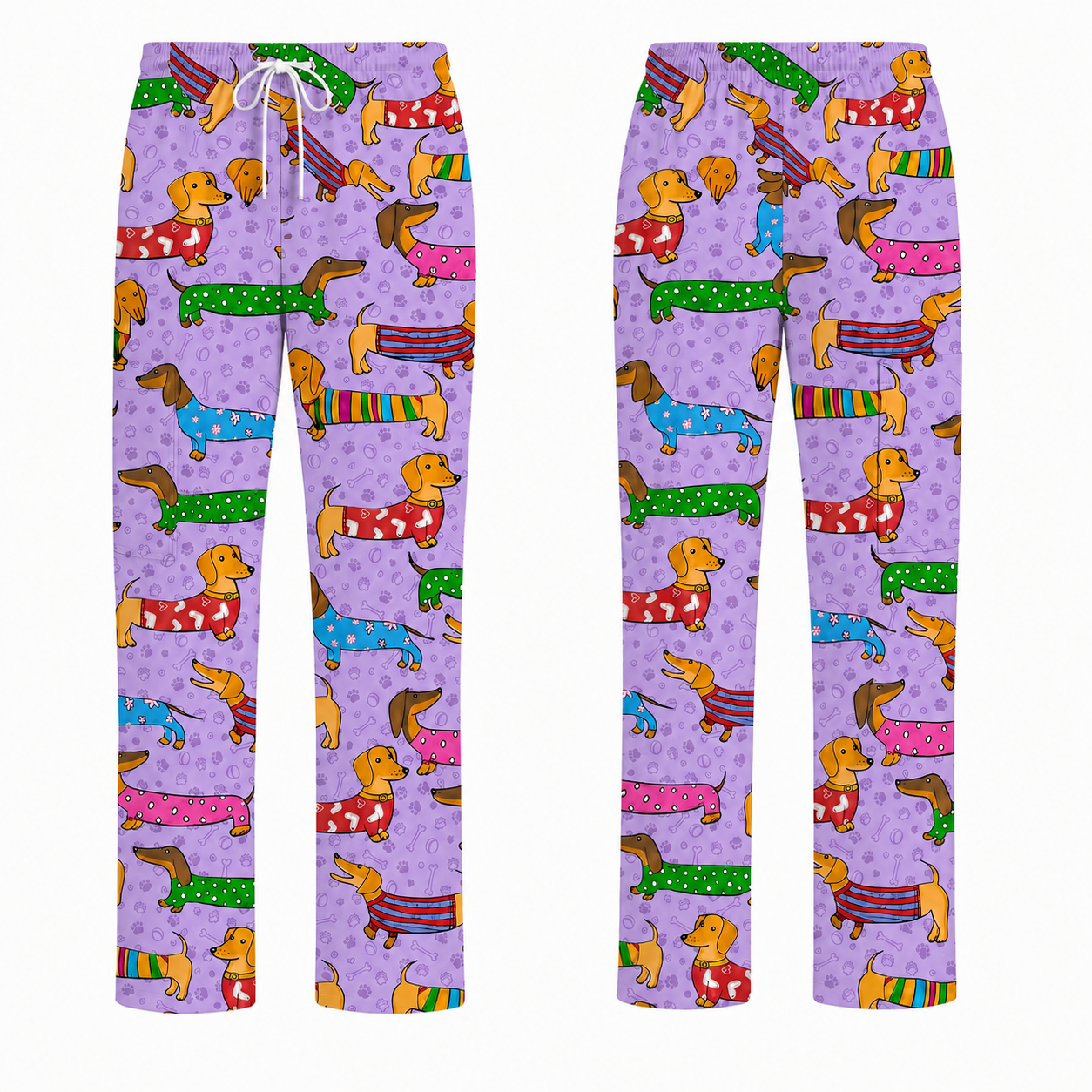 Dachshund Dog Scrub Top, Funny Wiener Dog Scrubs For Nursing, RN LPN CNA Healthcare Workers Gift