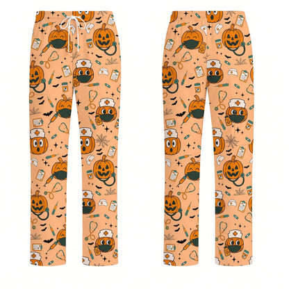 Halloween Nurse Scrub Top, Cute Holiday Scrub for Nurse, Spooky Halloween Gift for CNA RN LPN