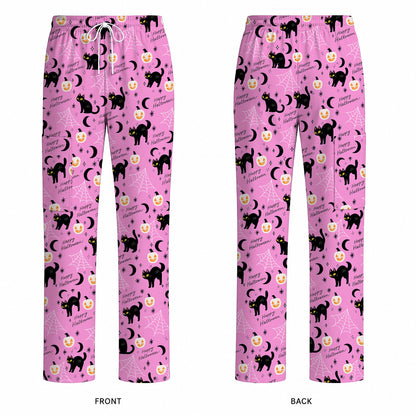 Black Cat Halloween Scrub Top, Cute Pumpkin Nurse Scrubs, Spooky Season Medical Uniform