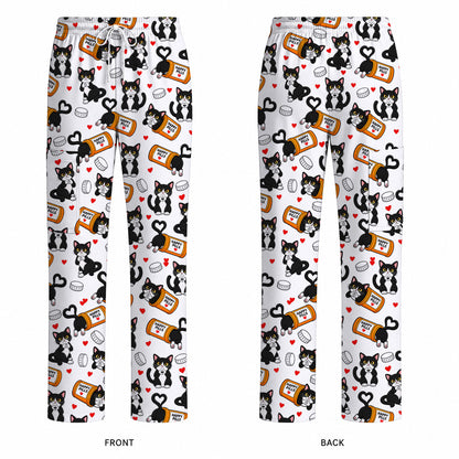 Cute Cat Nurse Scrub Top, Funny Happy Pills Medical Scrubs, Cat Lover Healthcare Uniform