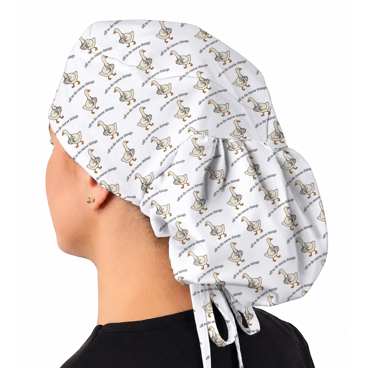 Off To Do Nurse Things Goose Scrub Cap, Funny Goose Nurse Caps, Cute Medical Scrubs For Nurses