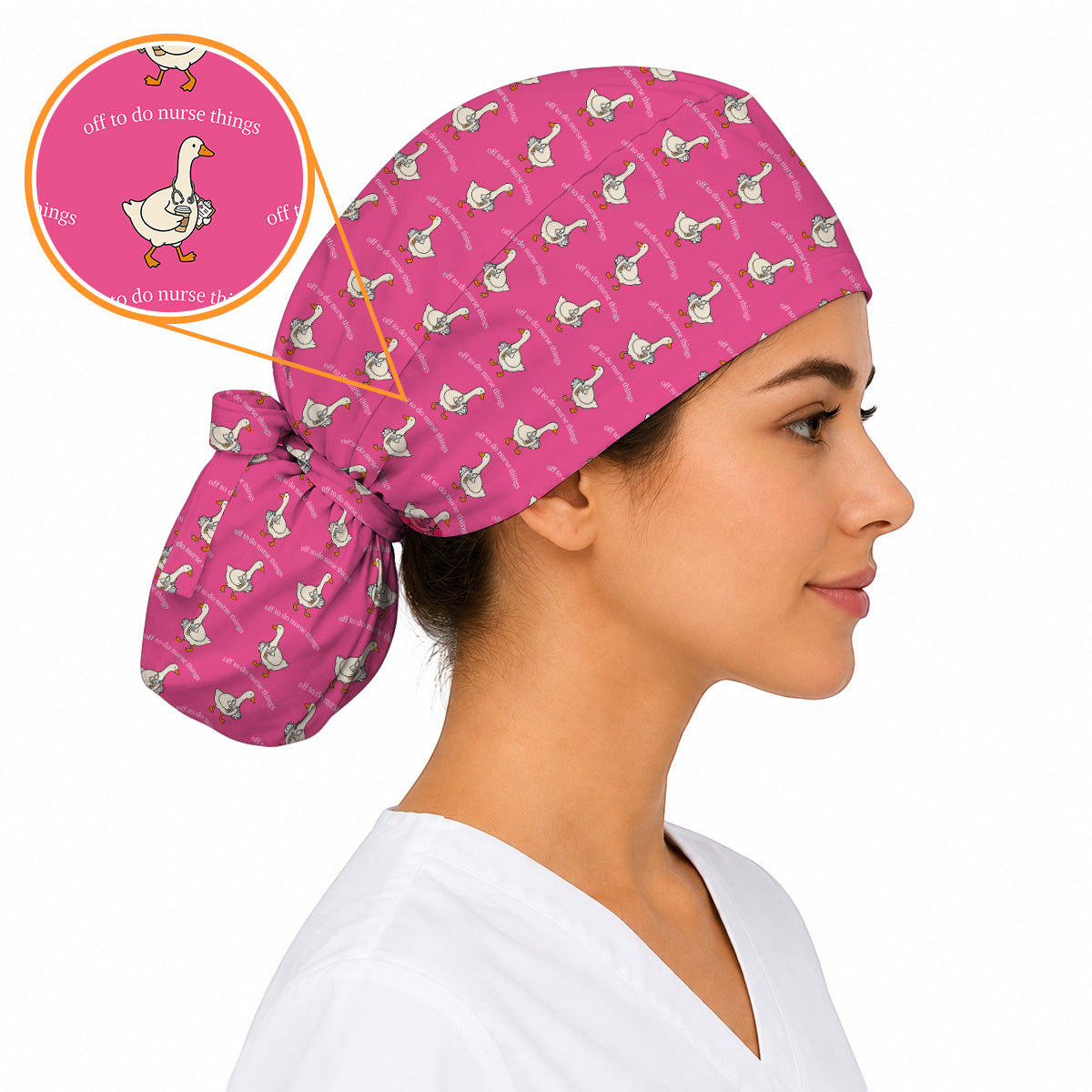 Off To Do Nurse Things Goose Scrub Cap, Funny Goose Nurse Caps, Cute Medical Scrubs For Nurses