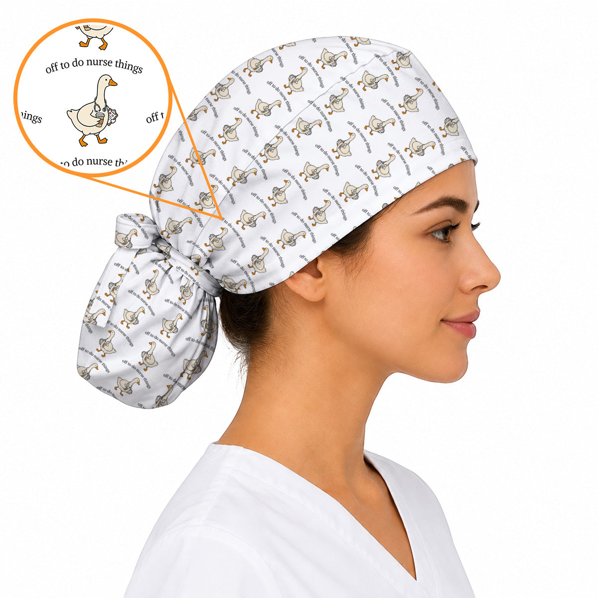 Off To Do Nurse Things Goose Scrub Cap, Funny Goose Nurse Caps, Cute Medical Scrubs For Nurses
