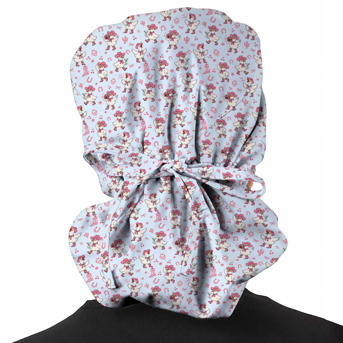 Cowgirl Goose Scrub Cap, Western Duck Nurse Caps, Funny Country Gift For Nurses