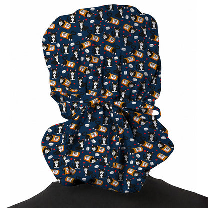 Cute Cat Nurse Scrub Caps, Funny Happy Pills Medical Headwear, Cat Lover Healthcare Cap